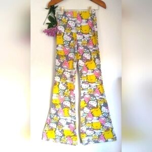 Sanrio and Friends Hello Kitty Flare Leggings Sleep Pajamas Size Small